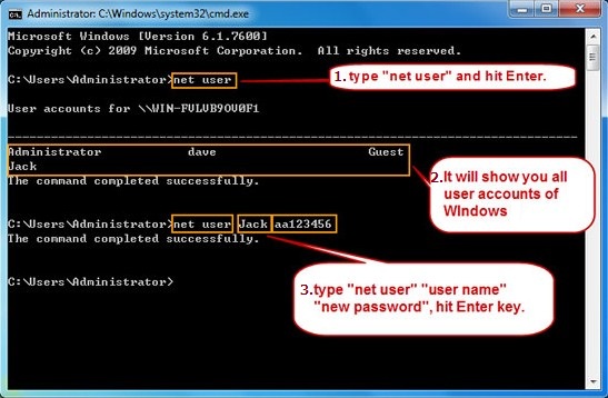 windows password reset key